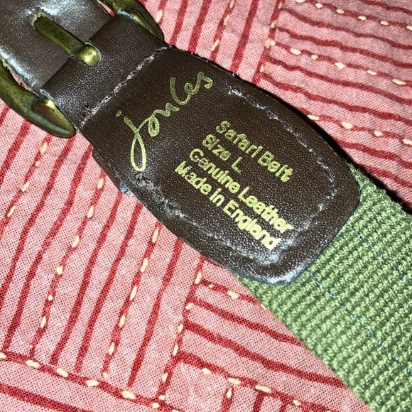 Joules Green Belt with Colorful Dog Patterns “safari belt” - Picture 5 of 10